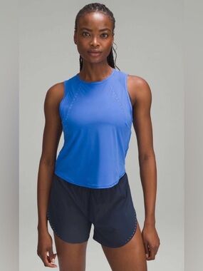 Lululemon Sculpt Cropped Tank Top – Blue – Size 8–10 Estimated